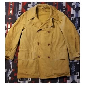 *EXTREMELY RARE* Vtg. 1940's WWII Era "MACKINAW" Peacoat (M3453)- KILLER PIECE!